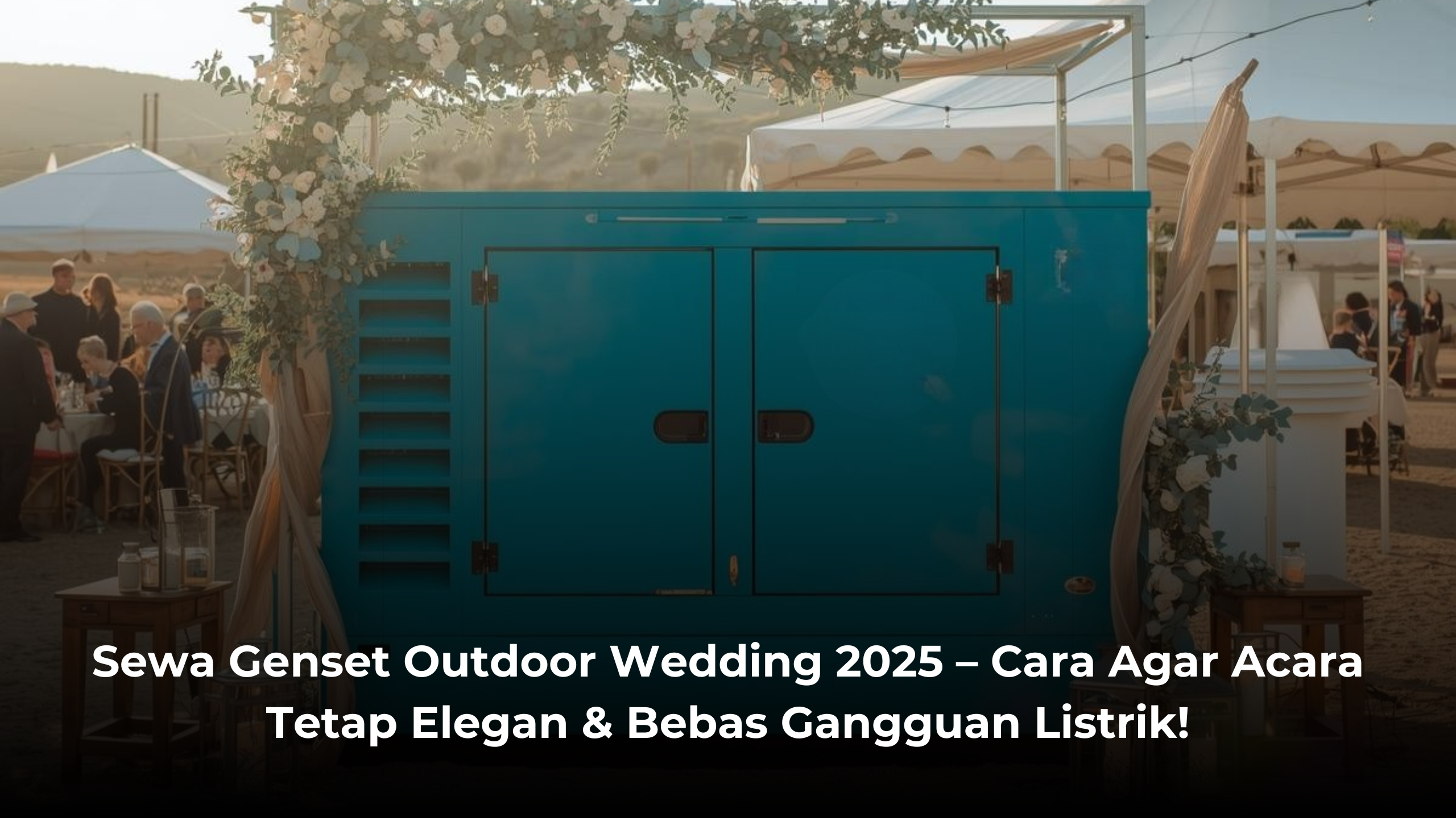 Sewa Genset Outdoor Wedding 2025 – Cara Agar Acara Tetap Elegan & Bebas Gangguan Listrik!