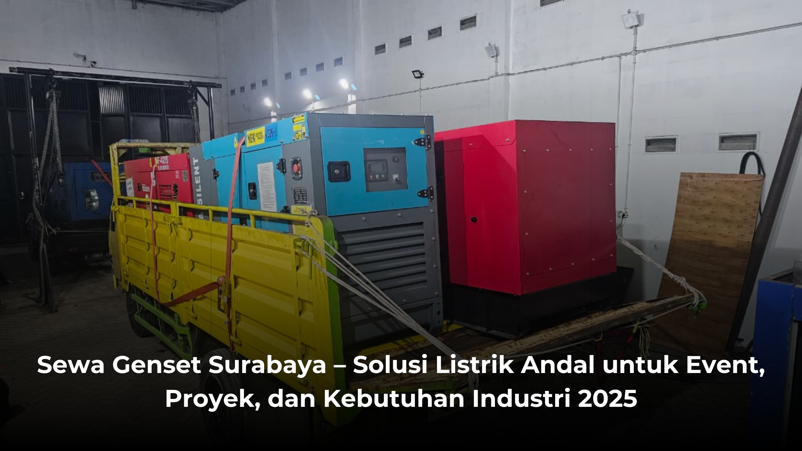 Sewa Genset Surabaya – Solusi Listrik Andal untuk Event, Proyek, dan Kebutuhan Industri 2025