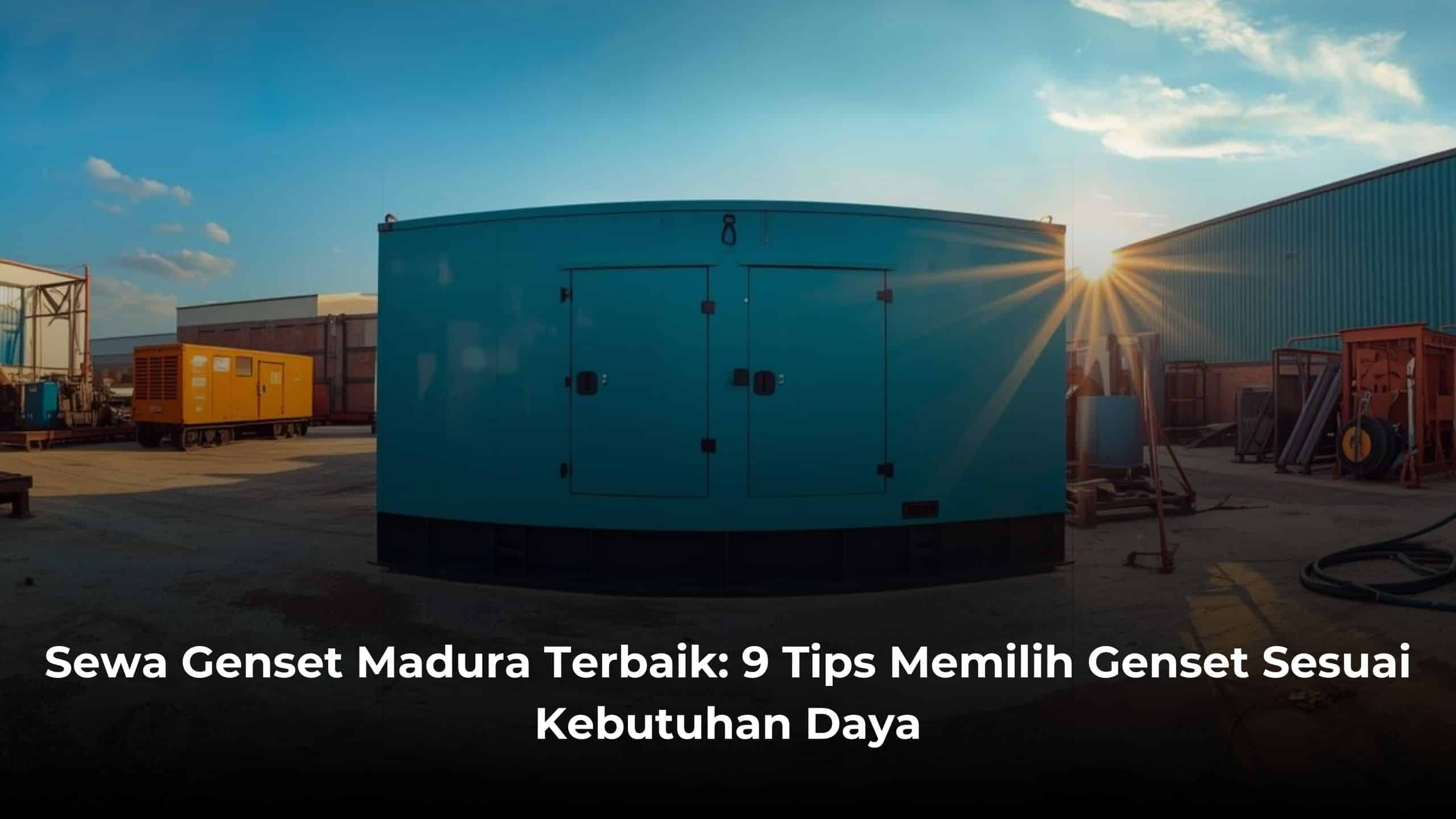 Sewa Genset Madura Terbaik_ 9 Tips Memilih Genset Sesuai Kebutuhan Daya