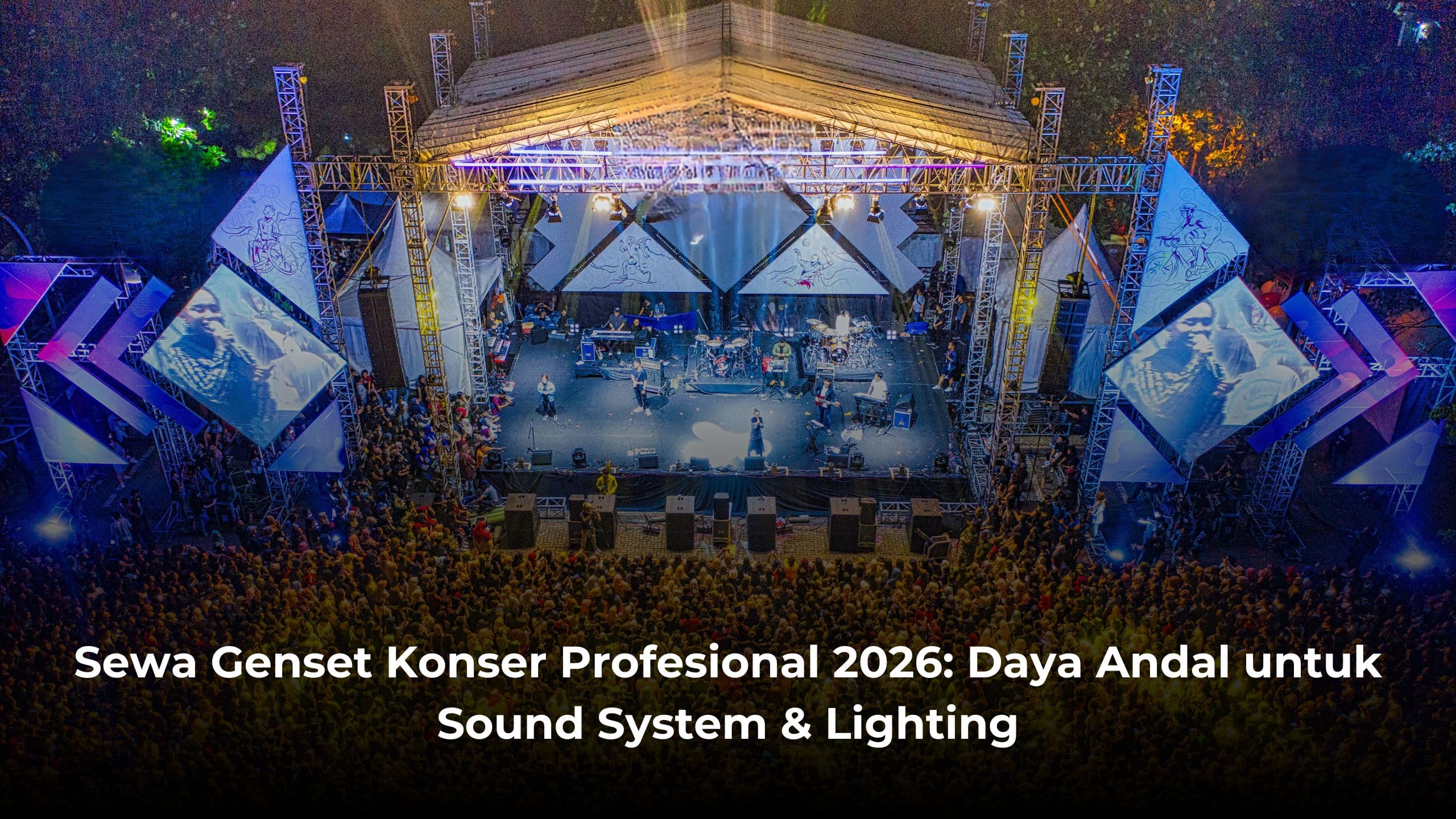 Sewa Genset Konser Profesional 2026: Daya Andal untuk Sound System & Lighting
